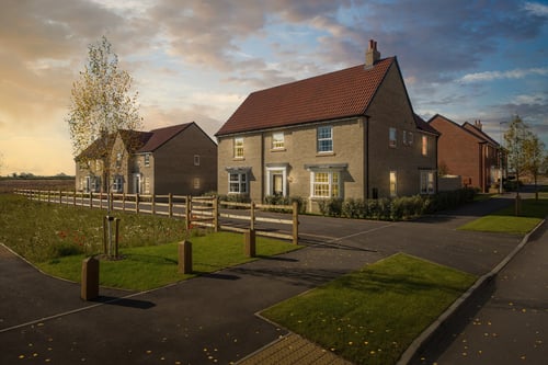 NEW HOMES AT DUSK