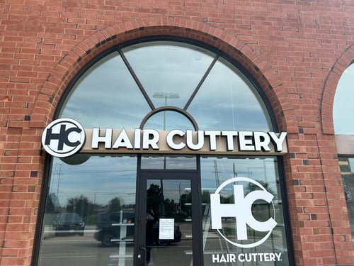 Outside the Hair Cuttery in Woodridge, IL