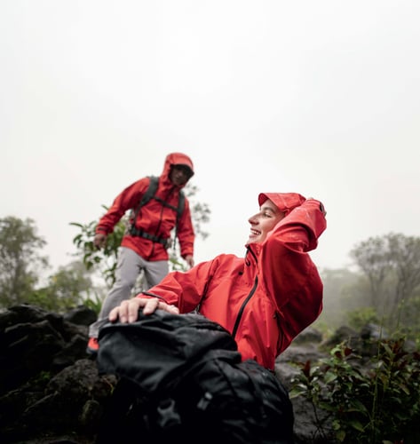 Man and Woman hiking