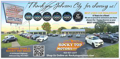 Rocky Top Motors Wins Best Used Car Dealership Six Years in a row!