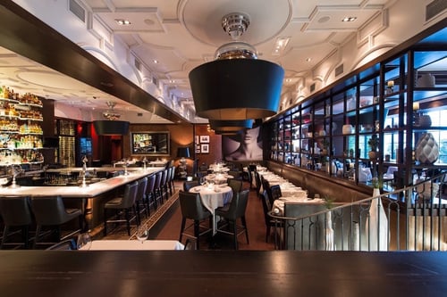 Dominick's Steakhouse interior photograph.
