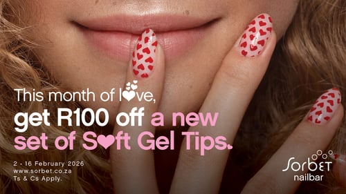 Month of Love Deal: R100 Off a New Set of Soft Gel Tips