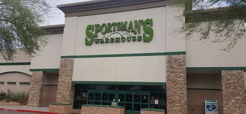 The front entrance of Sportsman's Warehouse in Chattanooga
