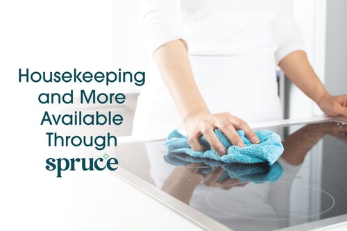 Spruce Services Housekeeping - convenient housekeeping, pet care services, household chores and more available through spruce: getspruce.com