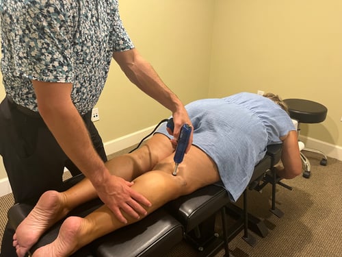 Dr Clark Stieren treating a patient