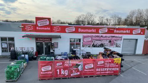 Außenansicht Sonderpreis Baumarkt, Max-Eyth-Straße 3-7 in Oberhausen