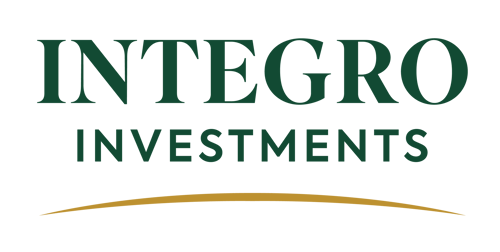 Green lettering that says Integro Investments