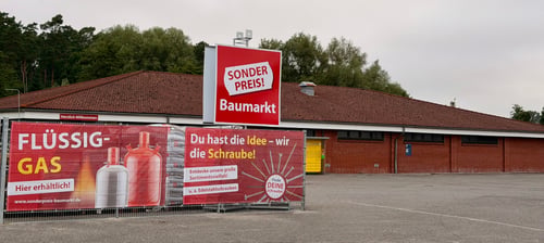 Außenansicht Sonderpreis Baumarkt, Kröpeliner Tor 26b in Neubukow