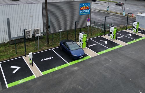 EV charging station Allego Saran