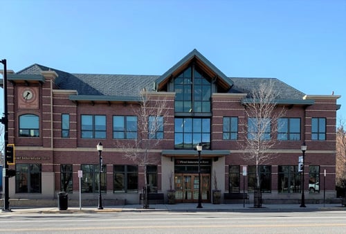 Exterior image of First Interstate Bank in Bozeman, Montana.