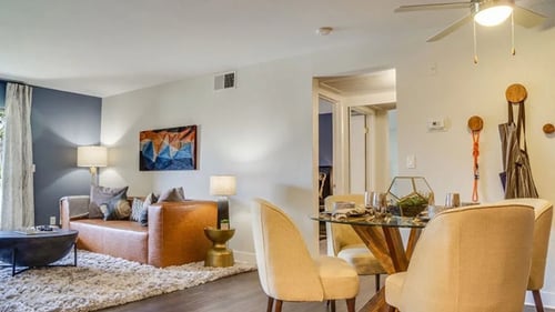 Living Room at Solterra At Civic Center, Norwalk, CA