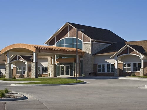 Avera Sister James Care Center entrance.