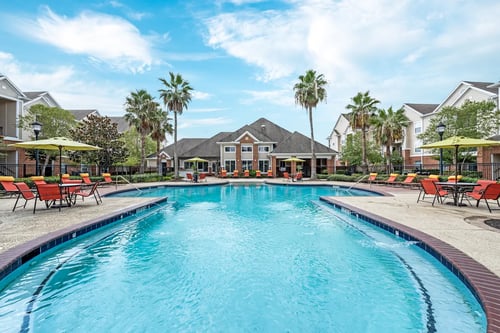 Resort-style pool with sundeck