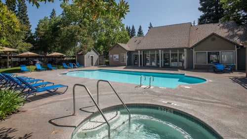 Pool at Bishop's Court Apartments, Rancho Cordova, 95670