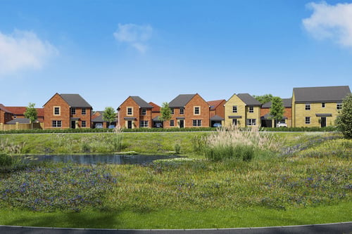CGI view of homes at Grey Towers Village
