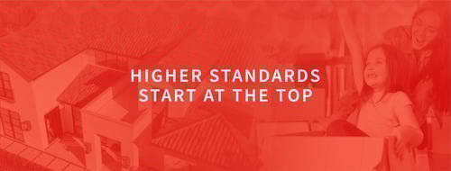 Ramon Roofing Banner - Higher Standards Start at the Top