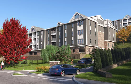 Exterior view at The Franklin at Hawthorne, Hawthorne, NJ, 07506