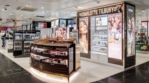 Charlotte Tilbury Beauty and Makeup Counter at Bristol Airport Terminal