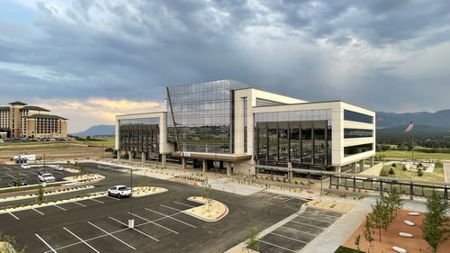 Exterior image of the Ent Credit Union corporate headquarters.