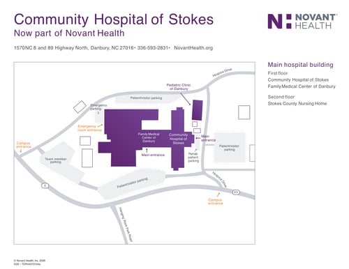 Campus map for Community Hospital of Stokes