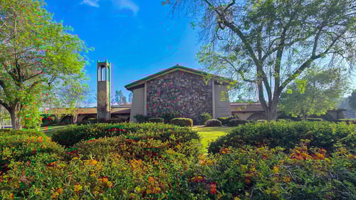 The Church of Jesus Christ of Latter-day Saints in Escondido across from Kit Carson Park.