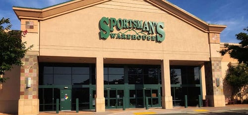 The front entrance of Sportsman's Warehouse in Fairfield