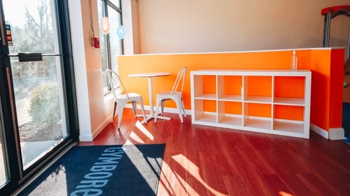 Gymboree Play & Music welcomes families to its learning center in Pine Brook, New Jersey.