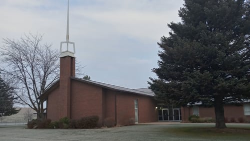 Utah Farr West Poplar Meetinghouse of the Church of Jesus Christ of Latter-day Saints.