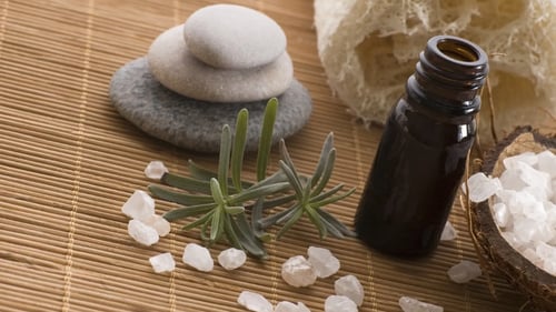 Various herbal therapies on table