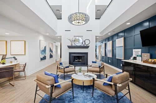 Expansive Clubhouse at Avia Apartments on College Blvd in Overland Park, KS