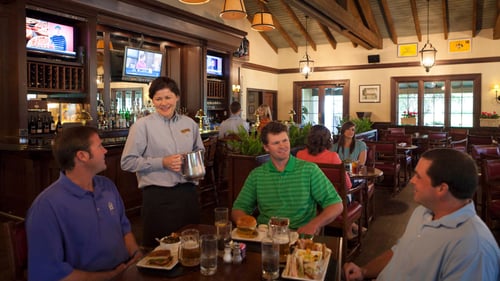 Dining at Davis Love Grill.