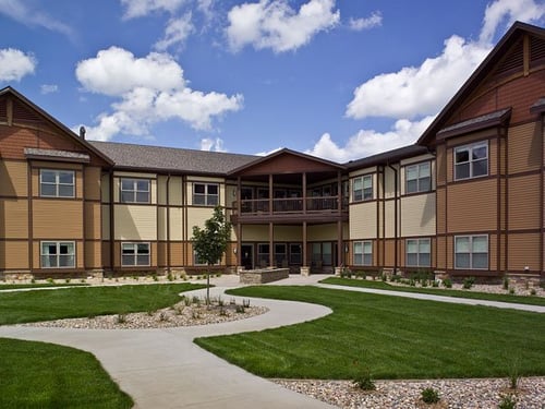 Outdoor courtyard view