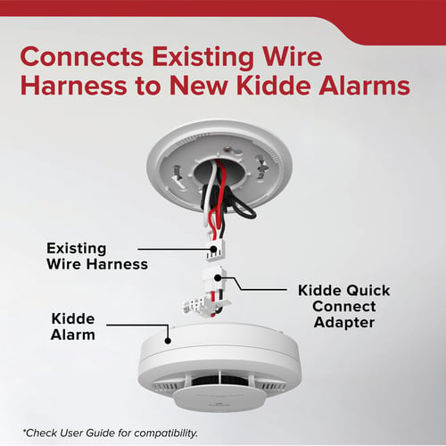KA-B3: Connects to existing wire harness to new Kidde alarms. Check user guide for compatibility.