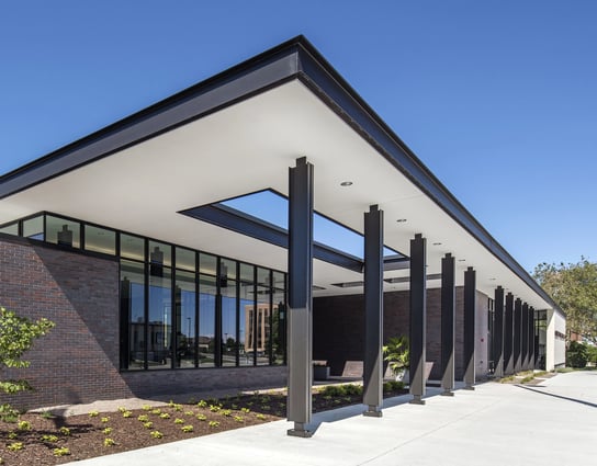 Exterior of Security National Bank - Farnam branch in Omaha, NE.