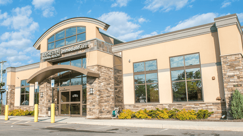 Exterior of Rochester Regional Health Urgent Care in Henrietta