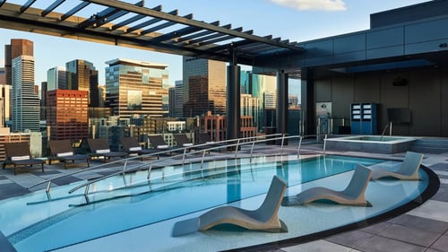 Rooftop Pool at The Rally Hotel at McGregor Square