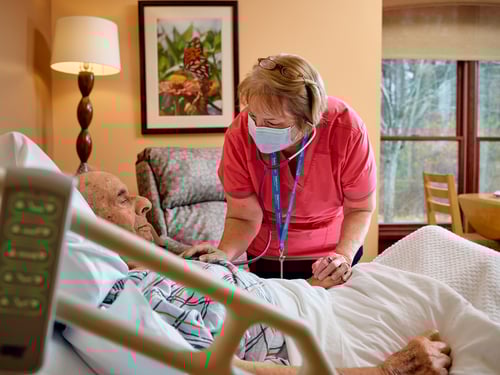 High Pointe House Nurse with Patient