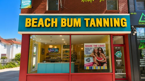 Beach Bum store front in Bayside, NY