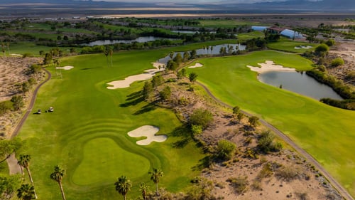 Home sites with golf course views