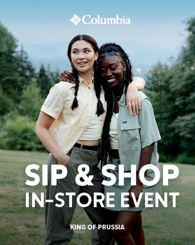 Two women in Columbia clothing.