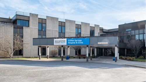 Exterior image of Rochester Regional Health Clifton Springs Hospital and Clinic