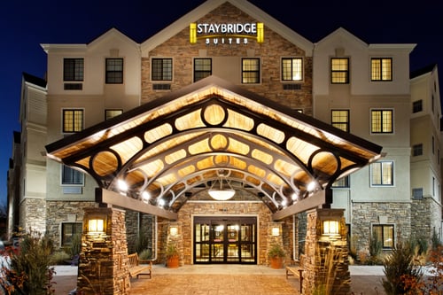 Stunning exterior shot of our Staybridge Suites Midland