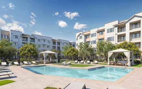 Swimming pool at Orchard Springs 55+ Apartments, Surprise, AZ, 85374