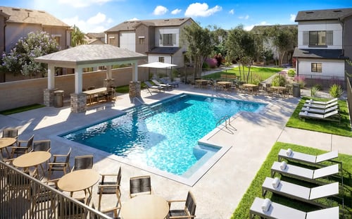 Outdoor swimming pool at Allasso Ranch, Surprise, AZ
