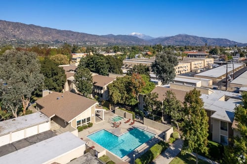 Aerial View of the Property at Alosta Place Apartments in Azusa, CA 91702