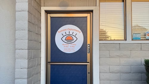Sunset Optometry Front Door