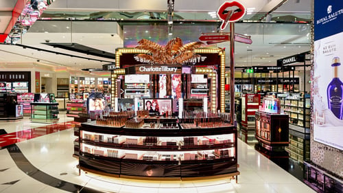 Charlotte Tilbury Makeup & Beauty Store at Dubai Duty Free Airport Terminal 3