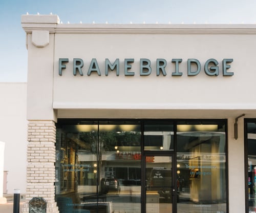 Exterior photo of Framebridge storefront