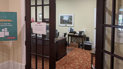First Bank Belle Meade branch interior.