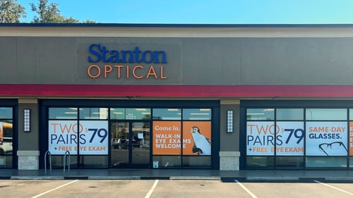 Storefront at Stanton Optical store Gainesville, FL 32608